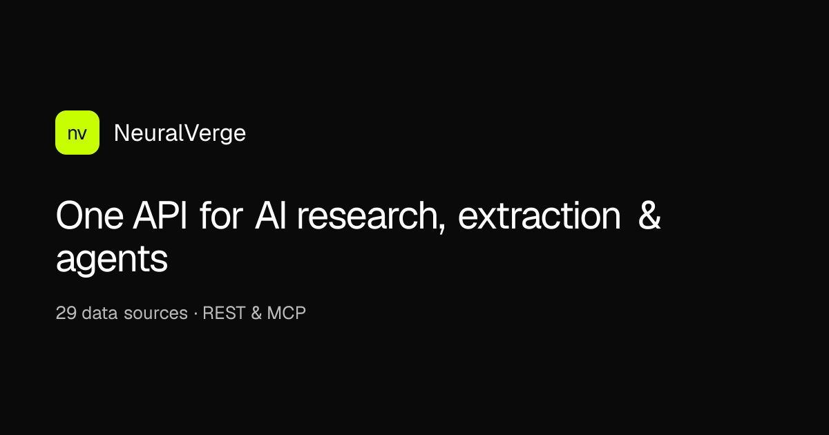 NeuralVerge API logo